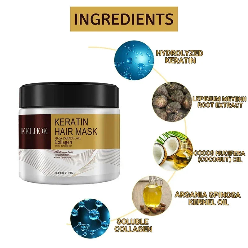 Karseell Collagen Hair Treatment Deep Repair Conditioning Argan Oil Collagen Hair Mask 500ml